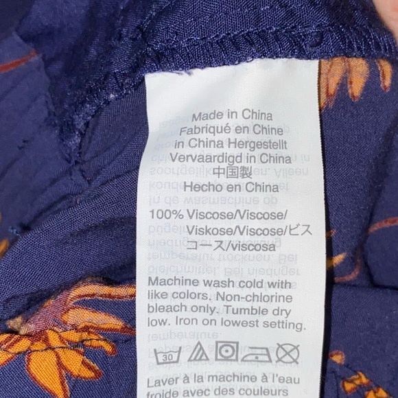 Madewell Daisy Print Pull On Stretch 3”Shorts Size Medium - Picture 8 of 9